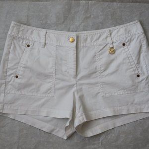 Michael Kors White Summer Shorts 10 Cotton Short